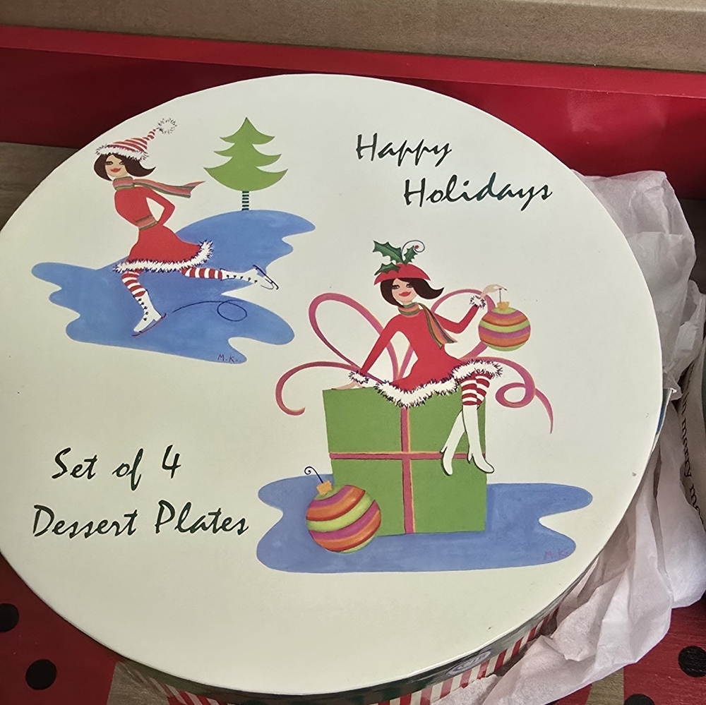 Christmas plates